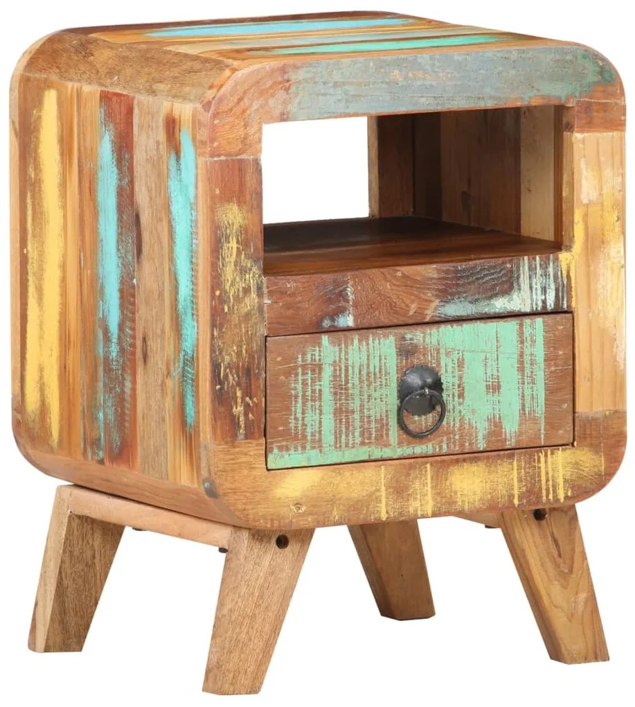 321615 vidaXL Нощно шкафче, 30x30x41 см, регенерирано дърво масив