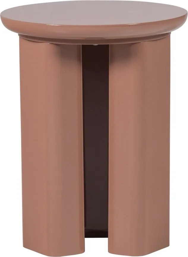 Гланцова кръгла странична масичка ø 40 cm Orivo – WOOOD