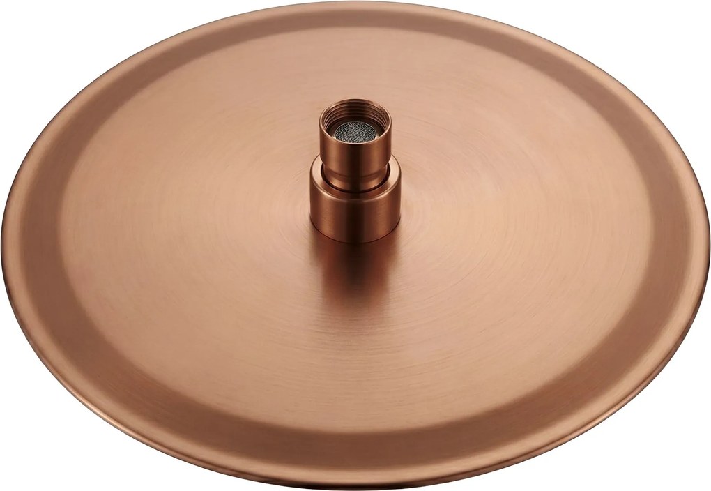 Кръгла душ глава REA JS-P014BRG 25cm Brush Copper