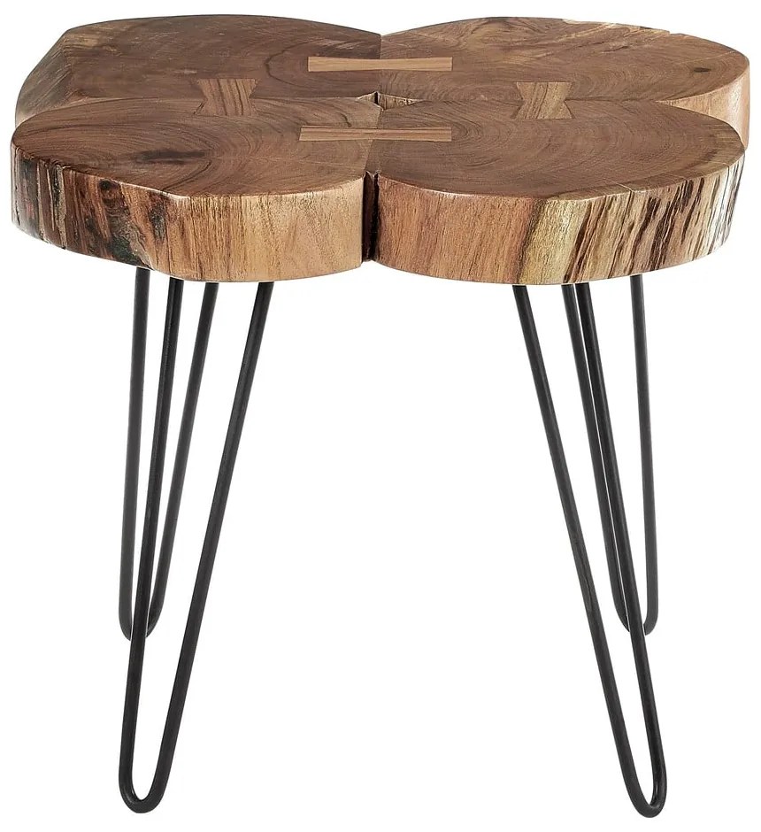 Масичка за кафе с акациев плот 50x50 cm Nandri - Premier Housewares