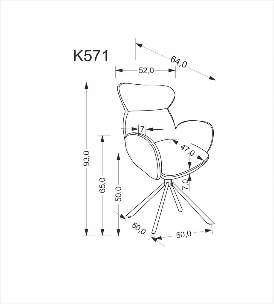 Стол Marine-Сив (2) парчета
