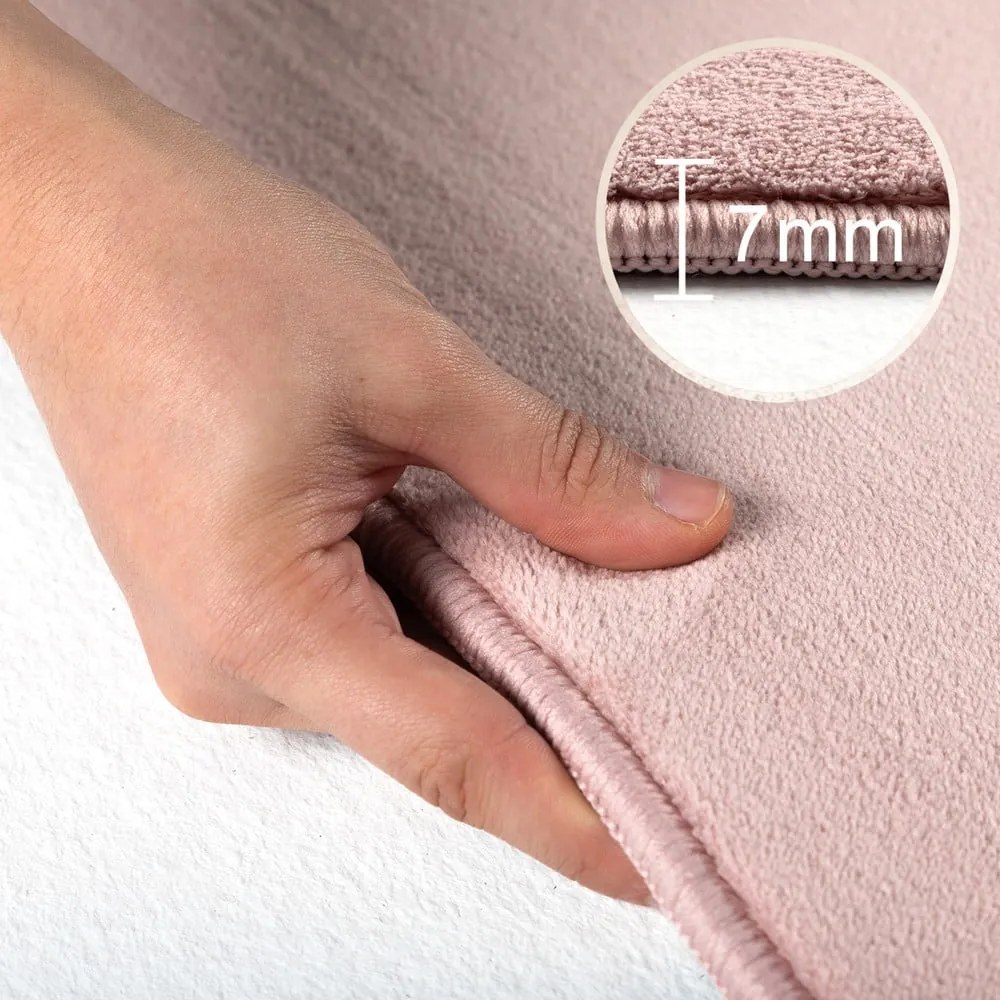Розов кръгъл килим подходящ за пране ø 120 cm Sky – Ayyildiz Carpets