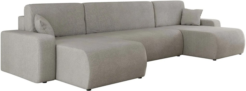 Ъглов диван Piano U-Сив