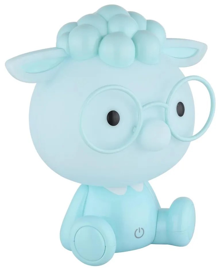 Globo 21760B - LED Димируема акумулаторна детски малка нощна лампа SHEEPY 1W/5V 500 mAh син