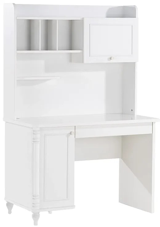 Детско бюро с етажерка NIL - бяло