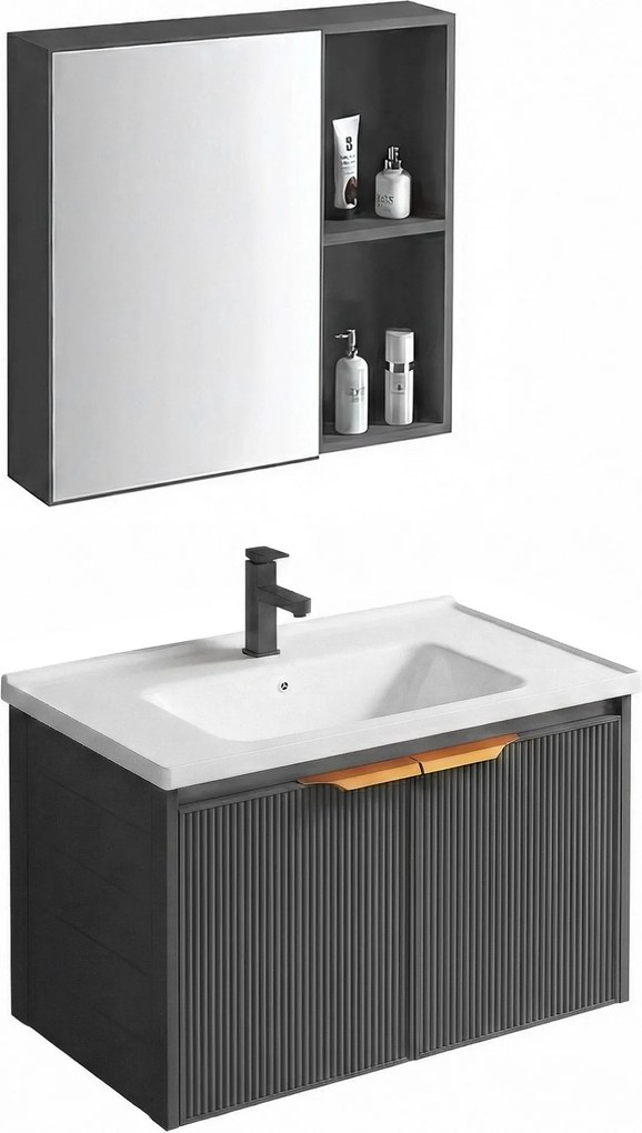 Комплект мебели за баня с мивка Mario 60cm Grey