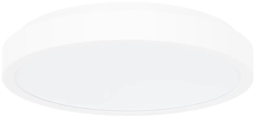 RABALUX Samira, indoor round white plastic ceiling lamp, 36W, with shade: 2930lm, without shade: 3600lm, 4000K, D35cm, H5,5cm, b