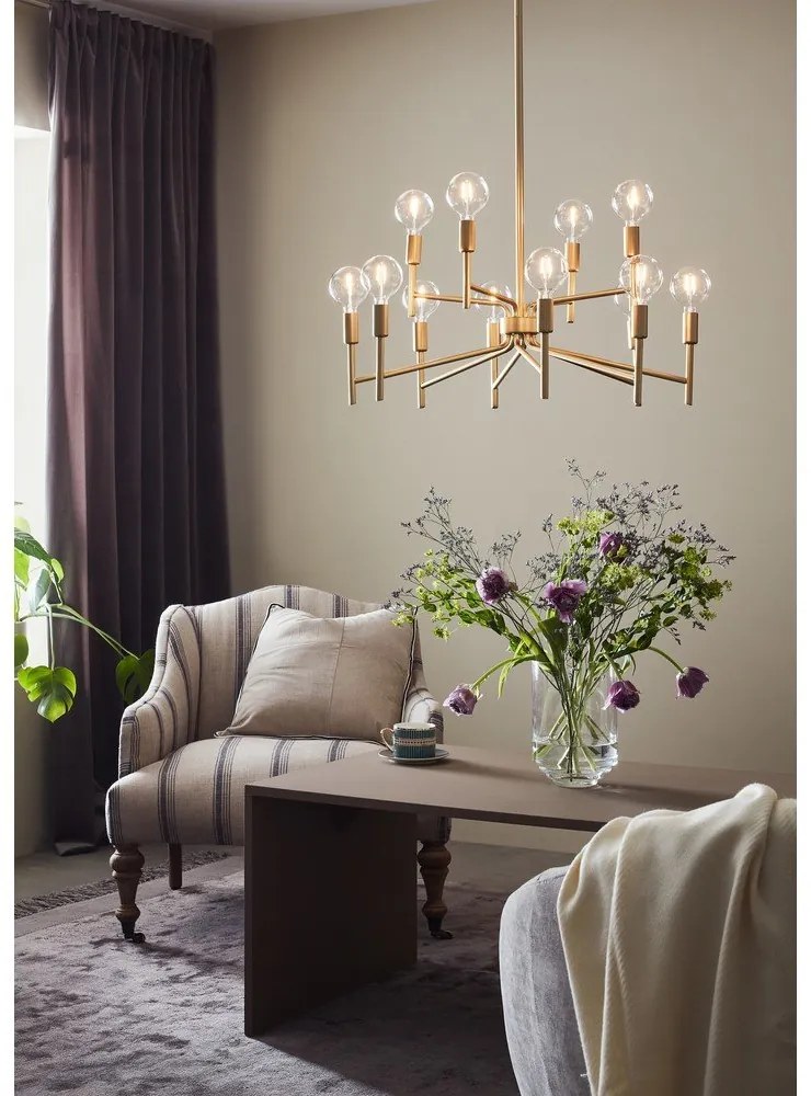 Висяща лампа с дванадесет рамена в златисто Regent - Markslöjd