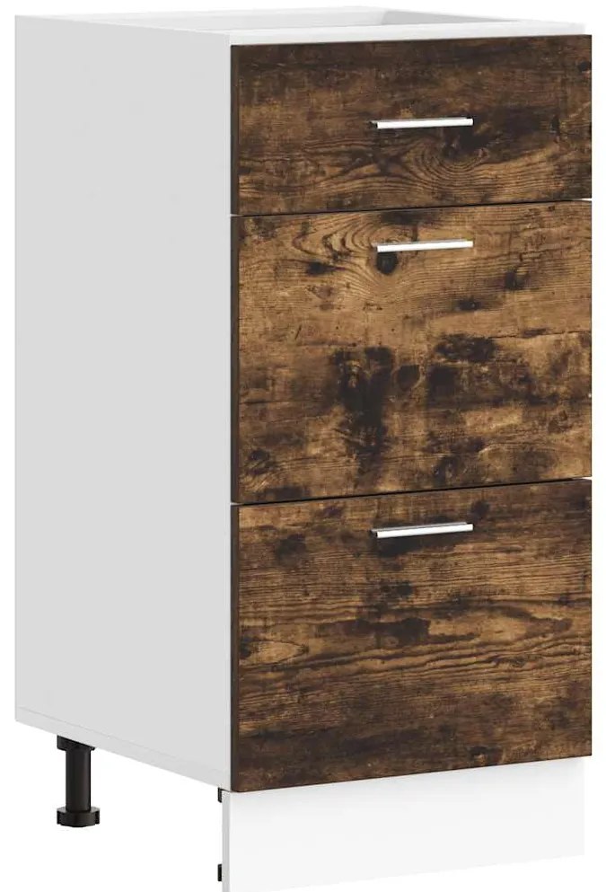 854215 vidaXL Долен шкаф "Lyon" опушен дъб 40x46x81,5 см, инженерно дърво