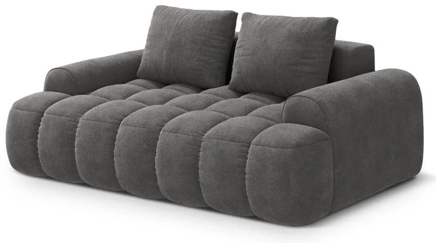 Сив кадифен диван 175 cm Linz – Cosmopolitan Design