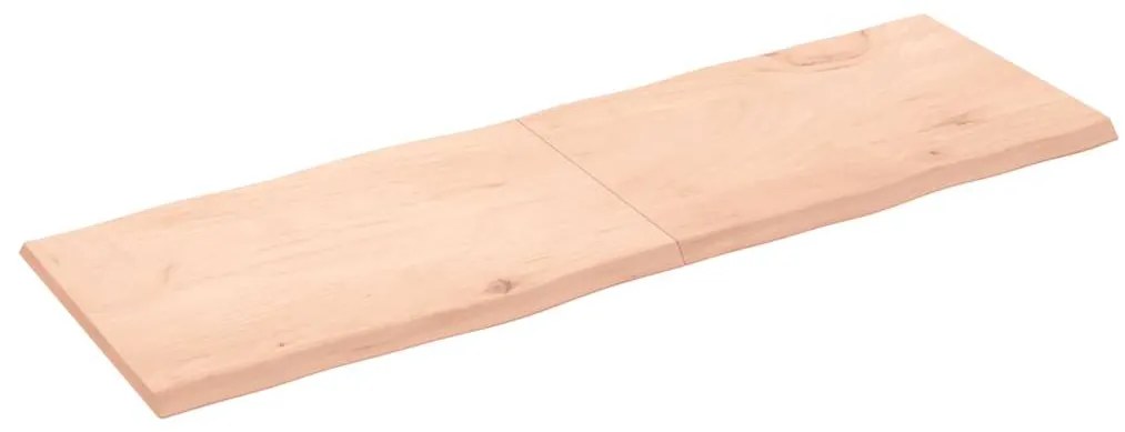 363912 vidaXL Плот за маса 180x60x(2-4) см необработено масивно дърво жив ръб