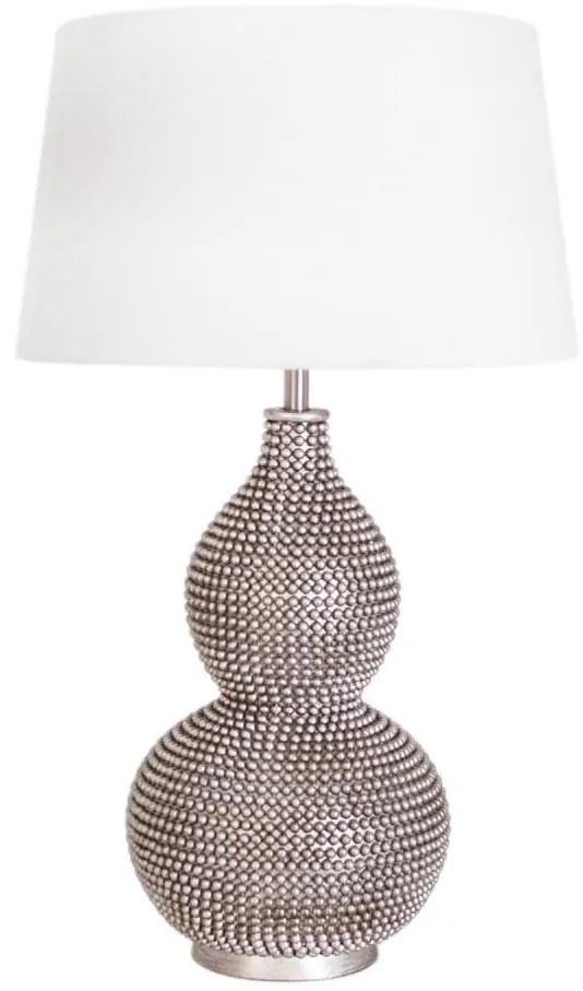 ByRydens 4001840-6508 - Настолна лампа LOFTY 1xE27/5W/230V бяла/сребриста