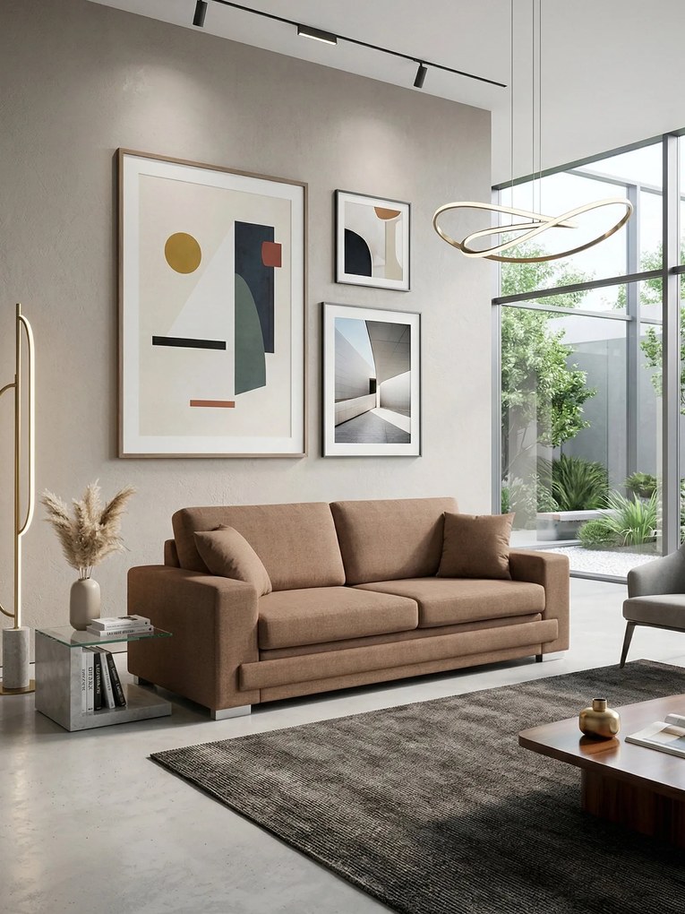 Диван Matrix Триместен-230φ 90β εκ.-MInk