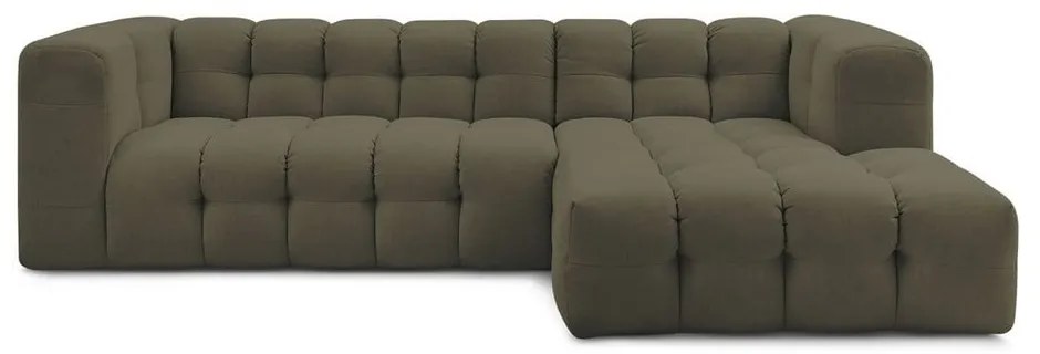 Зелен ъглов диван (десен ъгъл) Cloud – Bobochic Paris