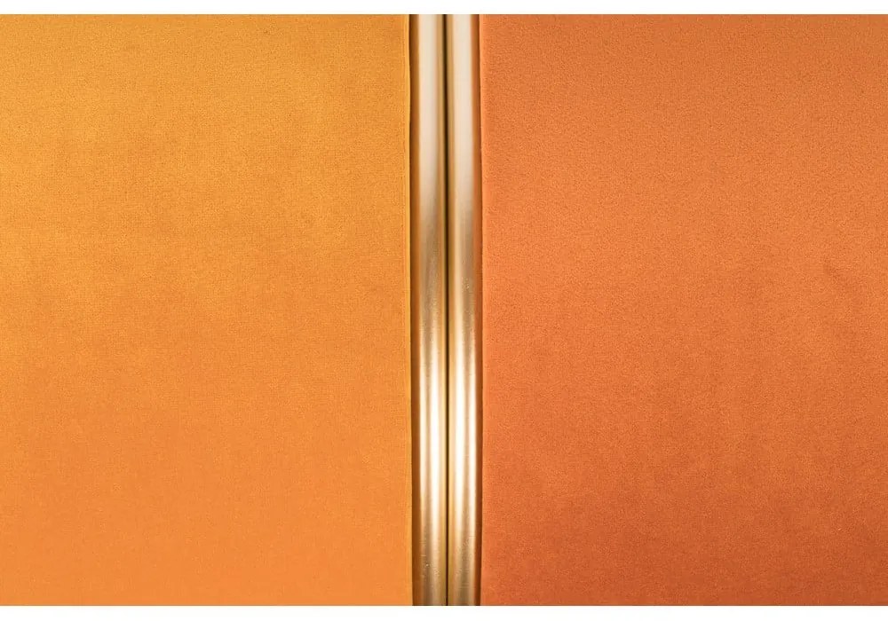 Оранжева кадифена табуретка Bubbly – White Label