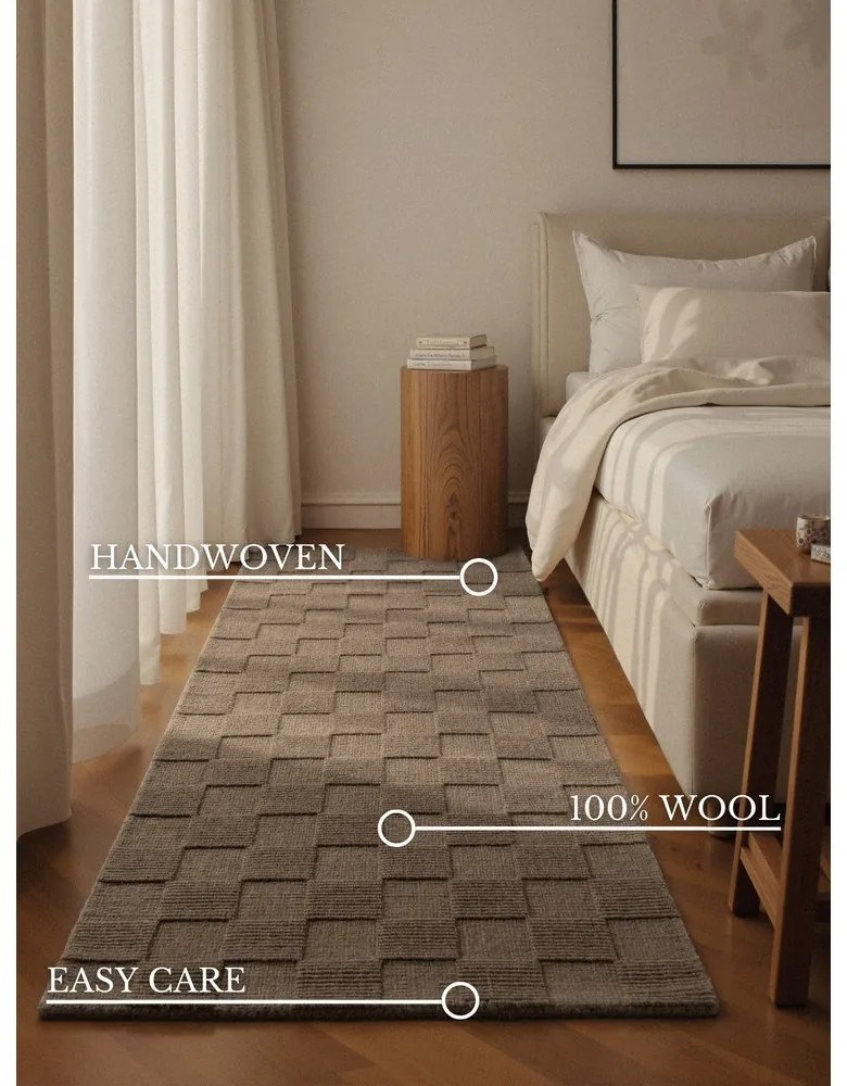 Кафява ръчно изработена вълнена пътека 80x200 cm Scala – Villeroy&amp;Boch
