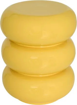 Холна маса atmosphera Stoneto, Жълт Гланц, 35 cm