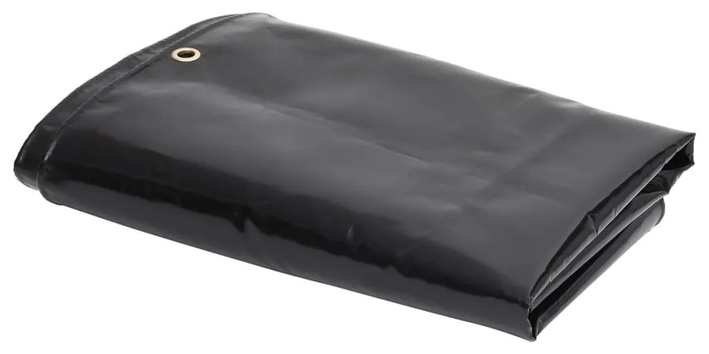 Брезент, 650 г/м², 3,5x2,5 м, черен