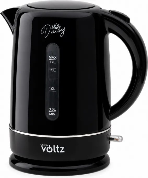 Електрическа кана Oliver Voltz Daisy OV51230W, 2200W, 1.7 л, Автоматично изключване, Черeн