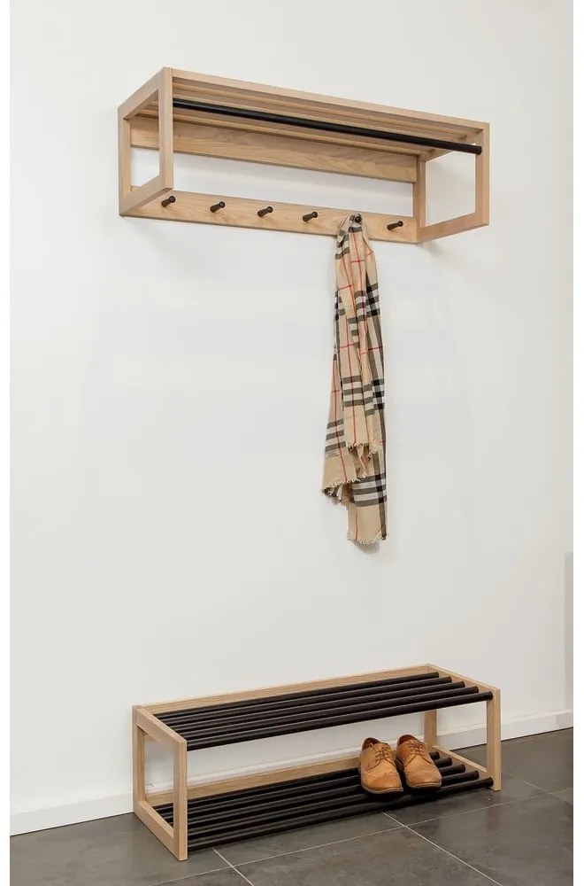 Стенен рафт от масивен дъб Slussen Puro - Woodman