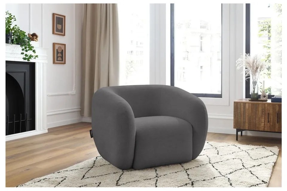 Тъмносиво кресло Celine – Bobochic Paris