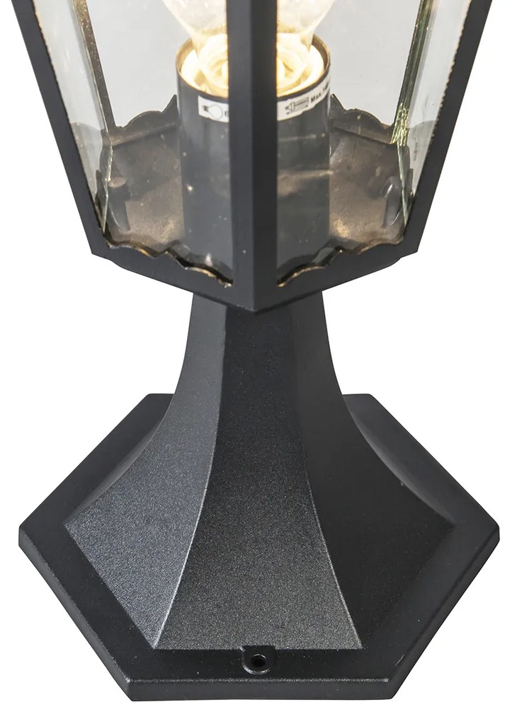 Класически външен фенер база черен IP44 - New Orleans