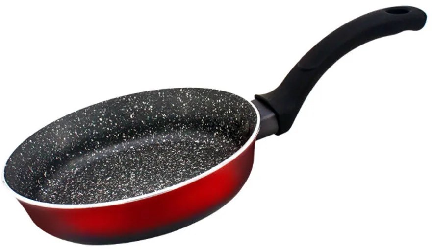 Тиган ZEPHYR ZP 4419 T20, 20х4.5 см, Мраморно покритие, Индукция, Червен/черен