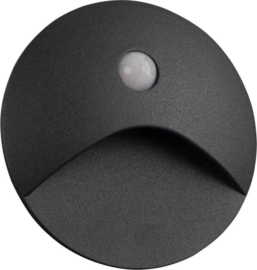 Kanlux 39137 - LED осветително тяло за стъпала със сензор EXIN 2,5W/230V 4000K IP65 антрацитно, кръгло