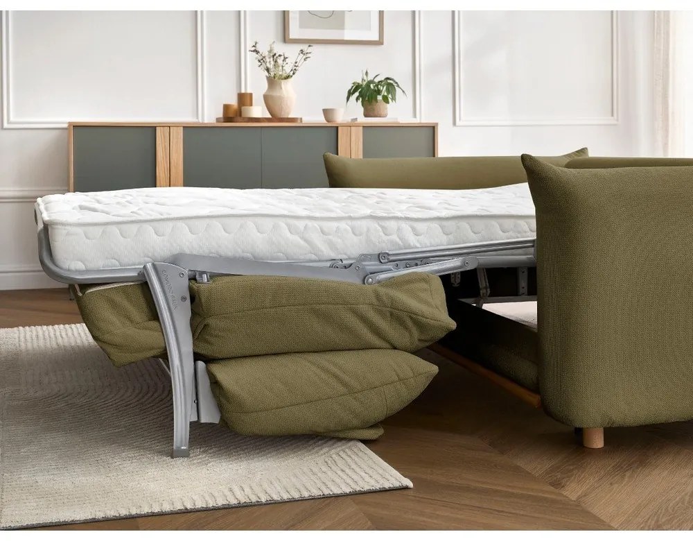 Зелен сгъваем диван 214 cm Ernest – Bobochic Paris