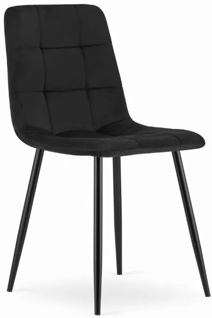 Трапезен стол кадифе Black Luxury