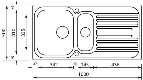 мивка Sanitec Atlantic 2VR Против надраскване