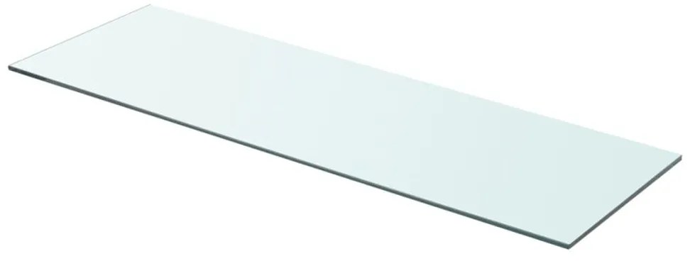 3051575 vidaXL Рафтове, 2 бр, панели прозрачно стъкло, 80x25 см