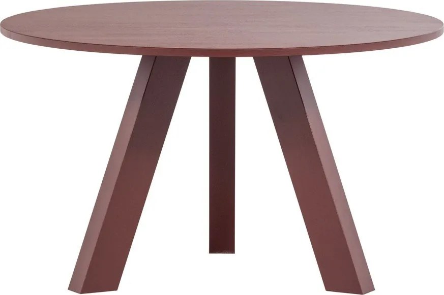 Кръгла трапезна маса от масивен дъб ø 129 cm Rhonda – WOOOD