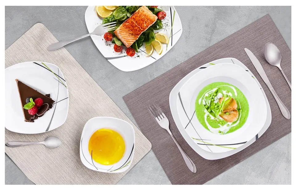 Прибори за хранене от неръждаема стомана в сребрист цвят 24 бр. Satin – Orion