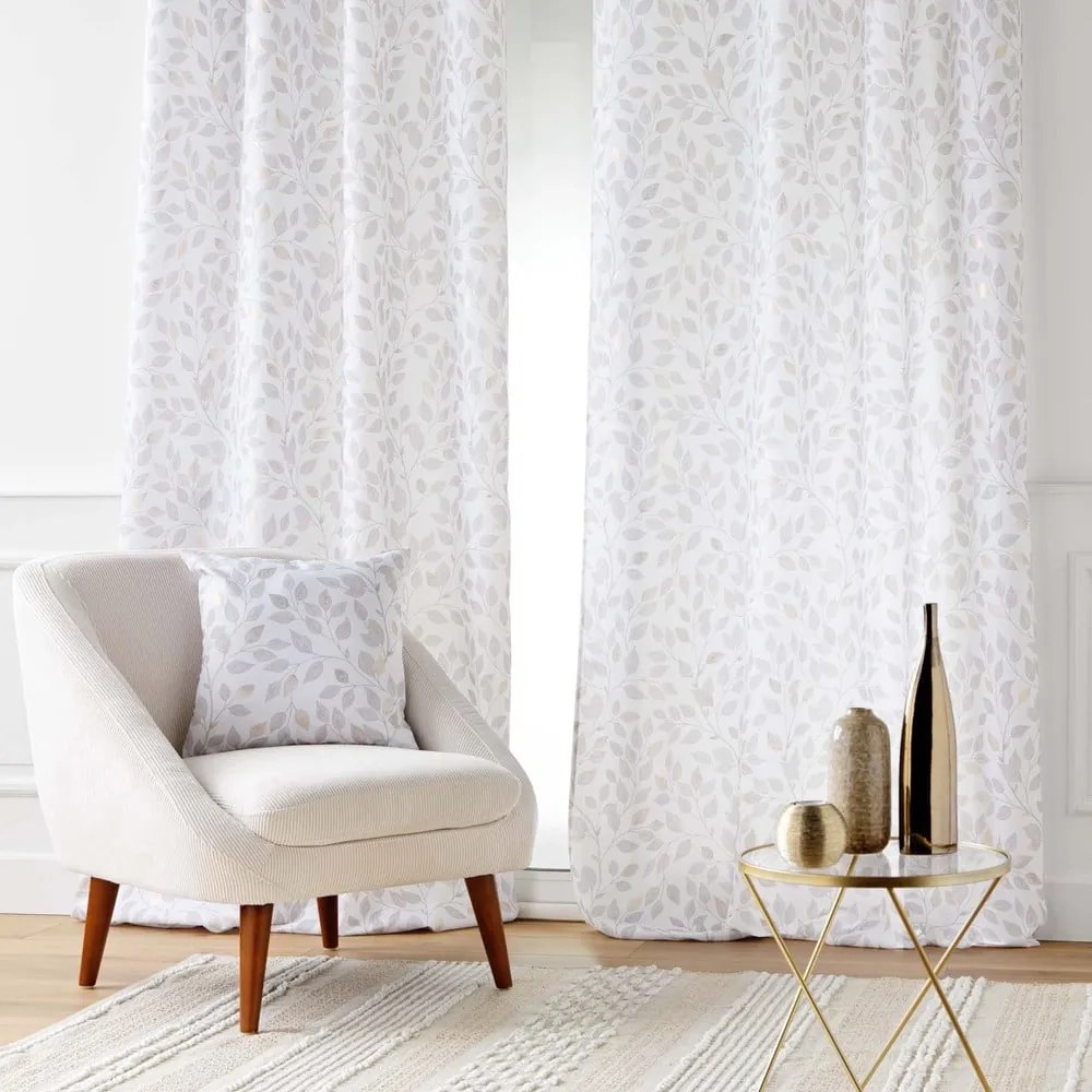 Бяло перде 140x280 cm Duchesse – douceur d'intérieur