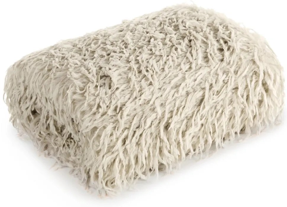 Пухкаво одеяло с подплата от полар - бежово Ширина: 130 см | Дължина: 170 см