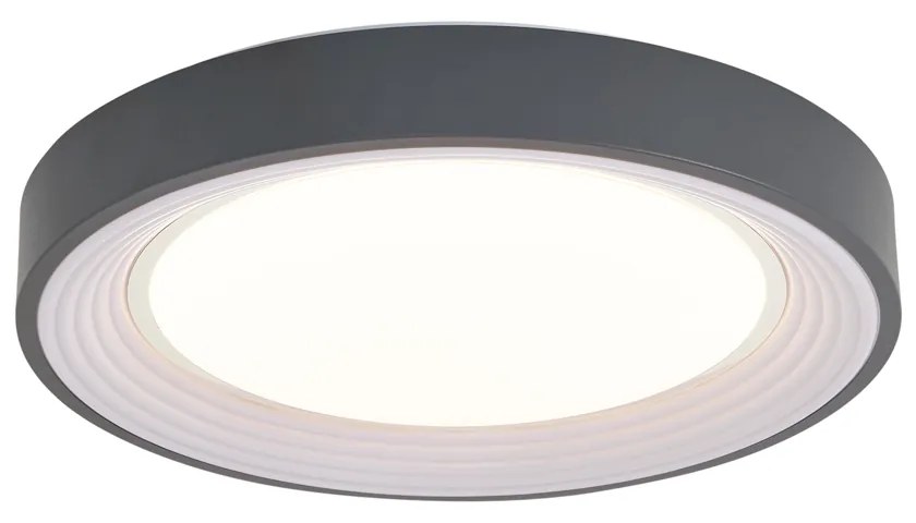 Модерна таванна лампа сива с бяло 38 см вкл. LED димируема RGB - Kanton