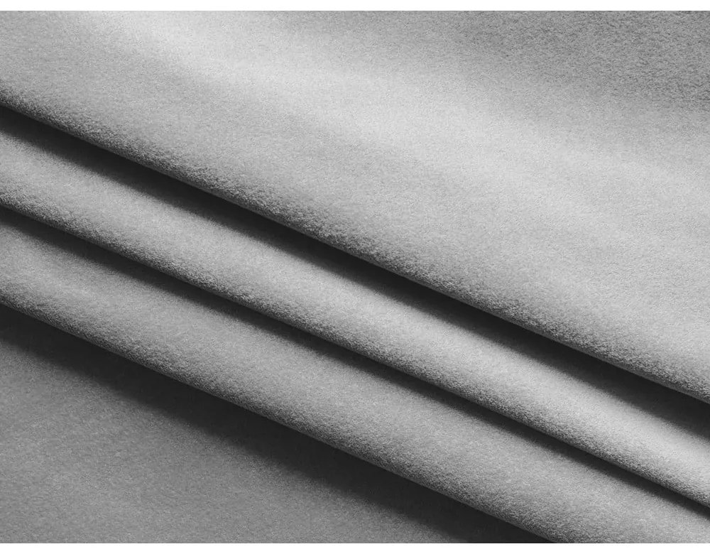 Светлосива кадифена табуретка Kapua – Makamii