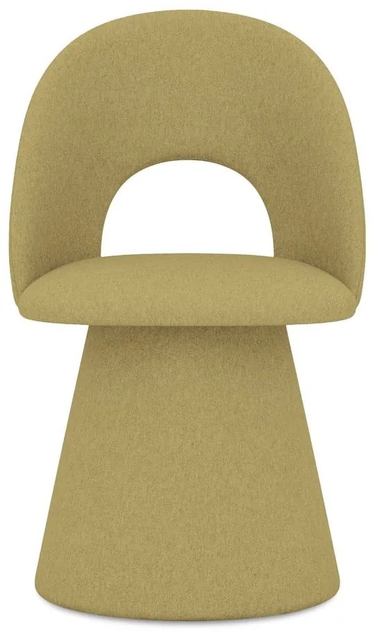 Тапициран трапезен стол в цвят горчица Kalo – Makamii