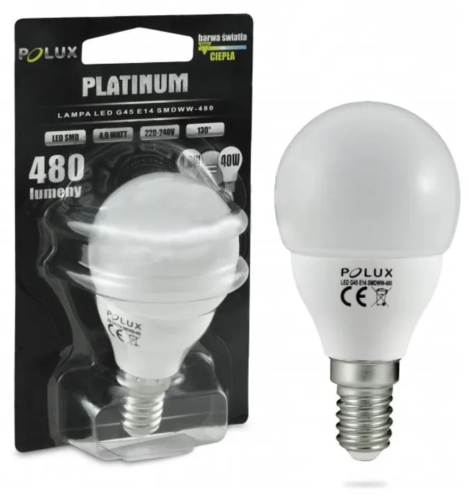 LED Крушка E14/4,9W/230V 3000K