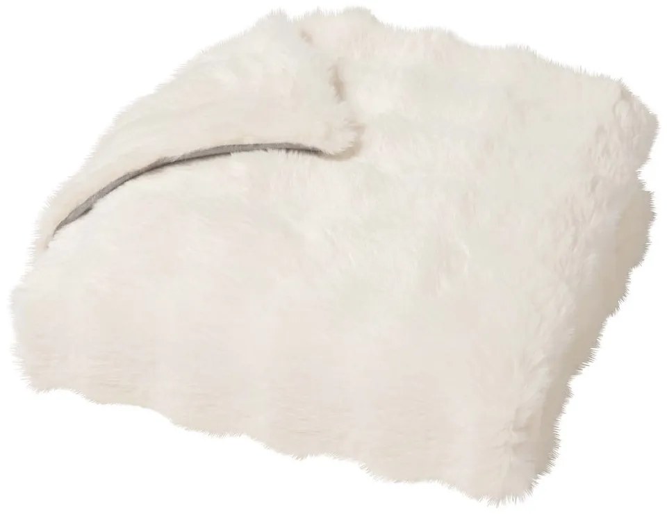 Кремаво одеяло от микроплюш 180x220 cm Mounty – douceur d'intérieur