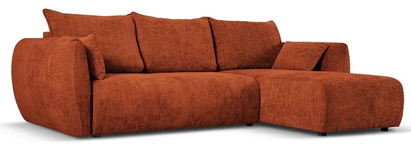 Оранжев ъглов диван (десен ъгъл) Matera - Cosmopolitan Design