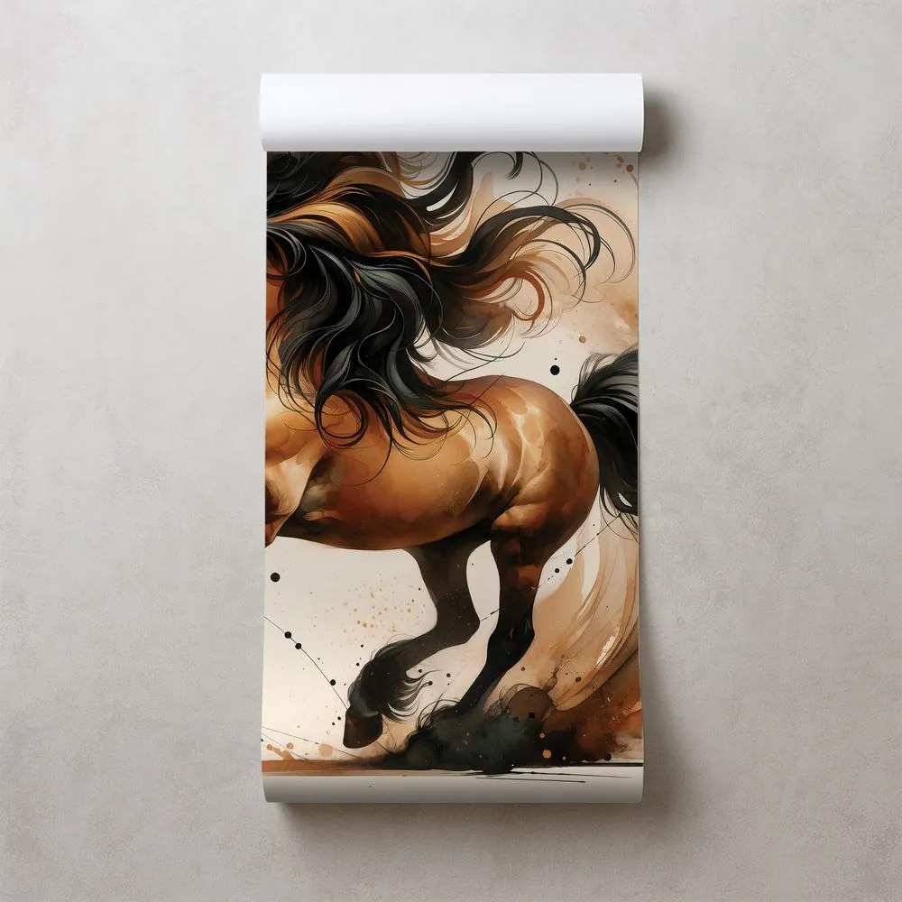 Фототапет – Див акварелен кон