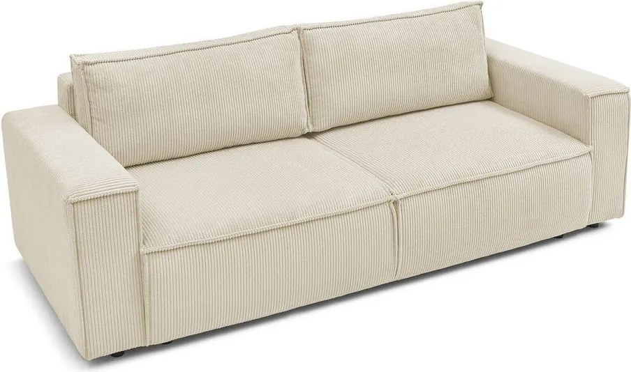 Бежов диван от велур 245 cm Nihad - Bobochic Paris