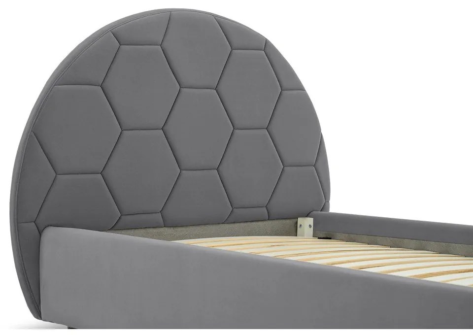 Сиво детско легло 90x200 cm Mercury – Scandic