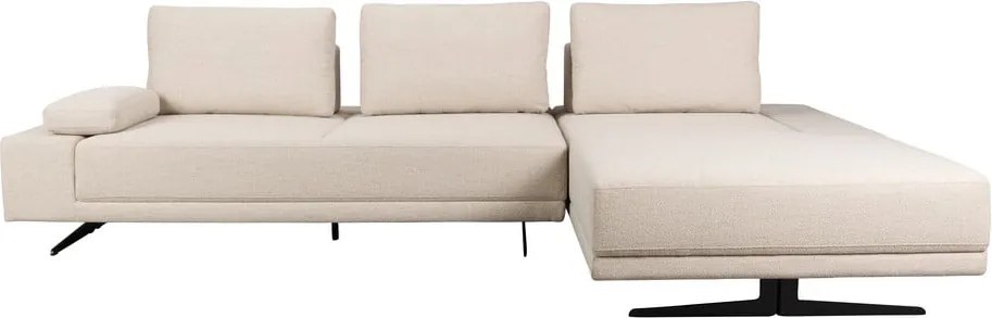 Кремав ъглов диван (десен ъгъл) Shelly – Dutchbone