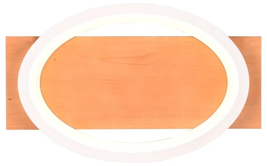 Бяло-естествена LED затъмняваща се стенна лампа Barca – Trio