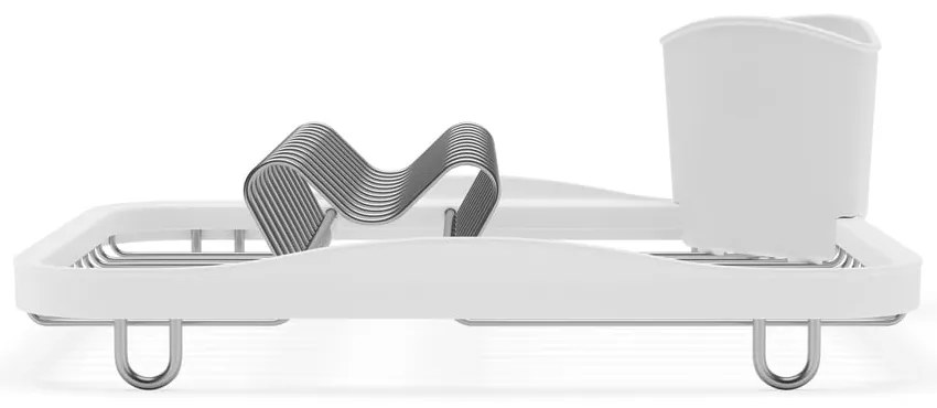 Бяла стоманена тавичка за оттичане 36x28 cm Sinkin – Umbra