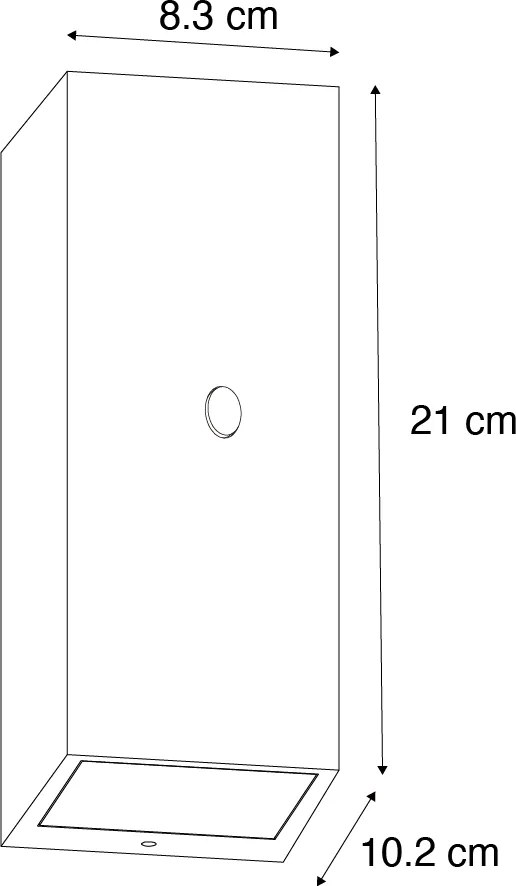Аплик ръждивокафяв 2-светлинен GU10 AR70 IP44 със сензор за движение - Baleno