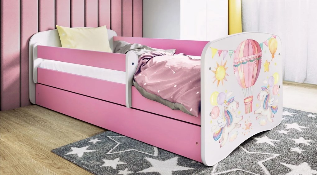 Детско легло Babydreams Cartoon-Roz-160 x 80-Balloon